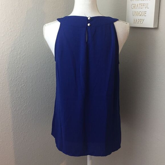 Banana Republic Royal Blue Beaded Tank - Picture 5 of 7